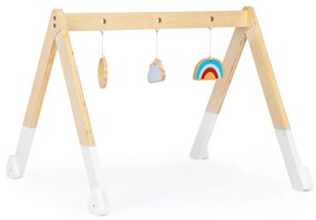 Detská drevená edukačná hrazdička | + 3 hračky