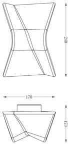 Deko-Light 341222 - LED Stmievateľné nástenné svietidlo FLY LED/4W/230V 3000K biela