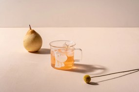 Hrnček Muurla Muminovci Mumintroll sklenený 350 ml transparentný
