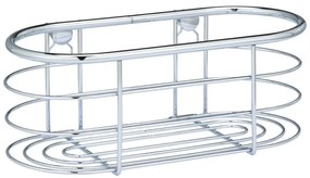 Strieborná sprchová polica Wenko Trestina, 26 x 11 cm