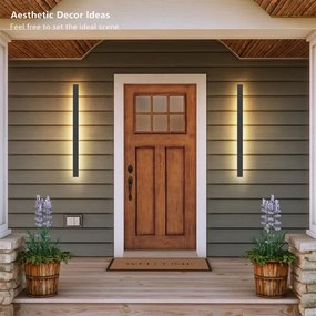 Brilagi - LED vonkajšie nástenné svietidlo LINEAR LED/22W/230V 4000K IP65 antracit