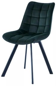 LuxuryForm DESIGN Stolička ORLEN VELUR - fľaškovozelená