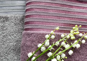 Bavlněný froté ručník s modalem VELA 70x140 cm šedý