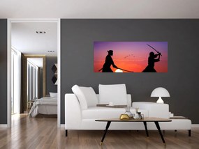 Obraz - Samuraji (120x50 cm)