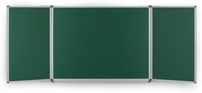 Roztváracia zelená keramická tabuľa pre popis kriedou, magnetická, 3600 x 1200 mm