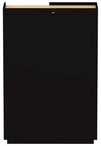 Čierna matná knižnica 100x147 cm Nina - TemaHome