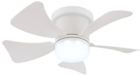 Globo 03609W - LED Stmievateľný stropný ventilátor HINES LED/10W/230V + DO biela