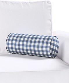 Jednoduchý valcový vankúš farba produktu tmavomodrá látka vzorované