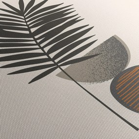 Obraz - Abstrakcia s palmovým listom (90x60 cm)