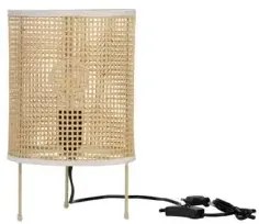 Dizajnová stolová lampa Canto prírodná