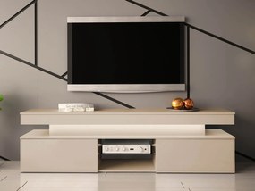 TV stolík/skrinka s LED osvetlením Lestirola Bis 2D 190, Farba: púštny piesok