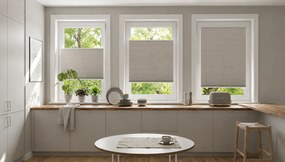Dekodum Neinvazívna plisovaná roleta béžová PK053 na mieru – bez vŕtania Šírka (cm): 69