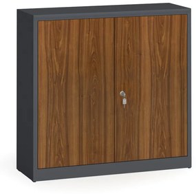 Alfa 3 Zvárané skrine s lamino dverami, 1150 x 1200 x 400 mm, RAL 7016/orech