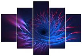 Obraz - abstrakcia kvetu (150x105 cm)