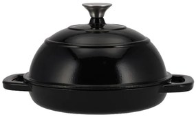 Silvercrest®  Liatinový hrniec/forma na chlieb Premium (okrúhly, čierna)  (100393138)