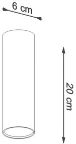 Sollux SL.0997 - Bodové svietidlo LAGOS 1xGU10/10W/230V 20 cm biela