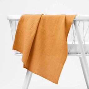 Biante Mušelínová plienka/dečka Nature MSN-001 Horčicovo oranžová 100x100 cm