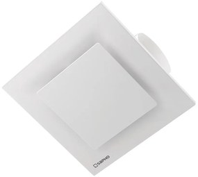 Sapho Sapho, TECTO kúpeľňový stropný ventilátor axiálny, 20 W, potrubie 100mm, biela, TC201