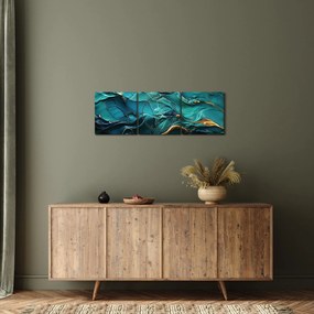 Obraz - Abstraktné textúry (s hodinami) (90x30 cm)