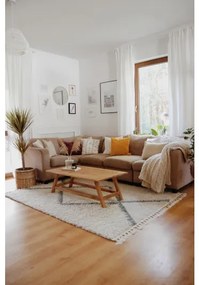 Dywany Łuszczów, Kusový koberec Berber Maknes B5910 cream and grey, 160x220, béžová, obývacia izba