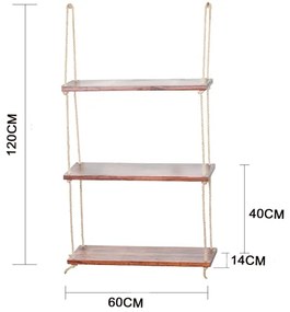 Závesná polica 120x60 cm smrek