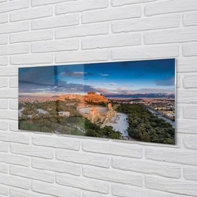 Obraz na akrylátovom skle Grécko panorama architektúru athens 120x60 cm