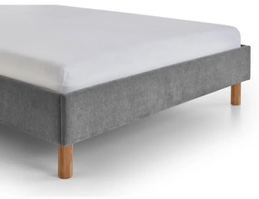 Sivá čalúnená jednolôžková posteľ bez roštu 120x200 cm Joker – Meise Möbel