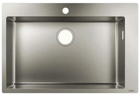 Hansgrohe S71, nerezový drez 660 vstavaný s otvorom na batériu, nerez, HAN-43302800