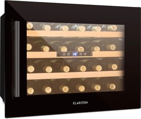 Klarstein Vinsider 24 Onyx Edition, vstavaná vinotéka, energet. trieda G