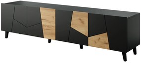 Cama TV stolík Etna - čierna/dub