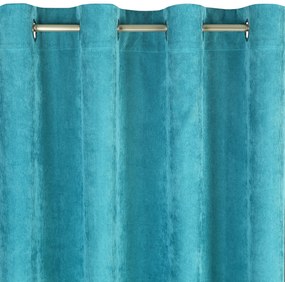 ZATEMŇOVACÍ ZÁVES NA KRÚŽKOCH JULIE 140X250 CM TYRKYSOVÁ