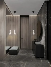 LED stmievateľný biely moderný luster Chronos