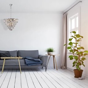 Krištáľový luster na reťazi CHELSEA 6xE14/40W/230V