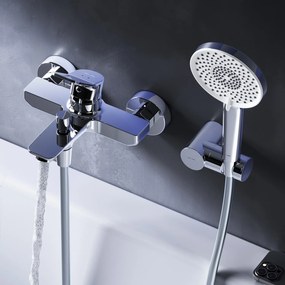 Vaňová a sprchová batéria AM.PM X-Joy FXA15000 s ručnou sprchou, chróm