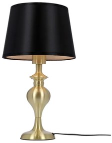Stolná lampa PRIMA GOLD 1xE27/60W/230V čierna/zlatá