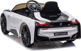 LEAN CARS Elektrické autíčko BMW i8 Coupé, biele