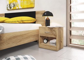 Noční stolek Naka 39 cm dub Wotan