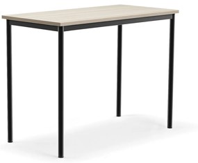 Stôl SONITUS PLUS, 1200x600x900 mm, akustický HPL - jaseň, antracit