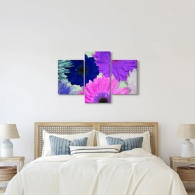 Obraz farebných kvetín (90x60 cm)