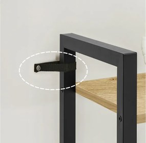 Policový regál béžový / čierny LLS101B88