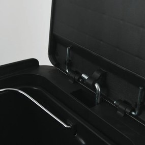 Oceľový odpadkový kôš 2x20 l na triedený odpad/nášľapný v matne striebornej farbe Aliya – Spirella