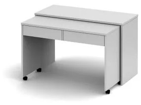 Kondela PC stôl VERSAL NEW, rozkladací, biely/biely