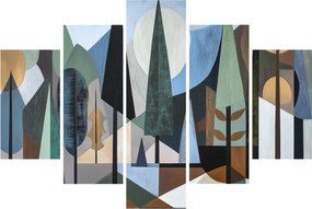 Obraz - Prírodná geometrická abstrakcia II. (150x105 cm)