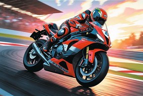 Trefl Puzzle 100 Rýchla motorka