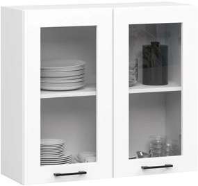 Kuchynská linka OLIVIA V720 2.4 m s vitrínou biela