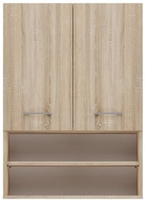 Dubová kúpeľňová skrinka s policami POLA III dub sonoma