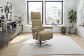 XXXLutz RELAXAČNÉ KRESLO, textil, olivovozelená Sit & More - Online Only obývacie izby - 000144028724