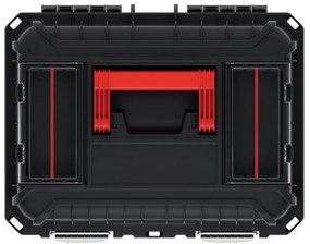 Kistenberg Kufor na náradie s kov. zámky HEAVY čierny 445x360x337