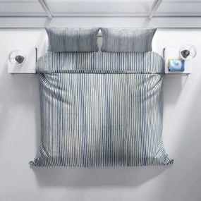 ECOMATRACE Bavlnené posteľné obliečky Modrý pruh