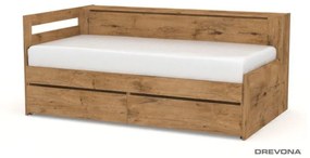 Drevona, posteľ REA CROBAT, s úložným priestorom a perinákom, lancelot